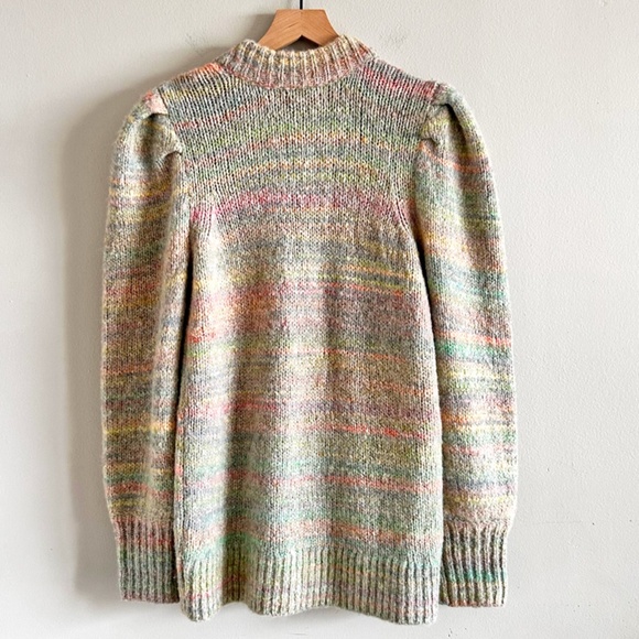 LoveShackFancy Wilford Boyfriend Cardigan Sweater | Autumn Rainbow | Size X-Smal - Picture 6 of 16